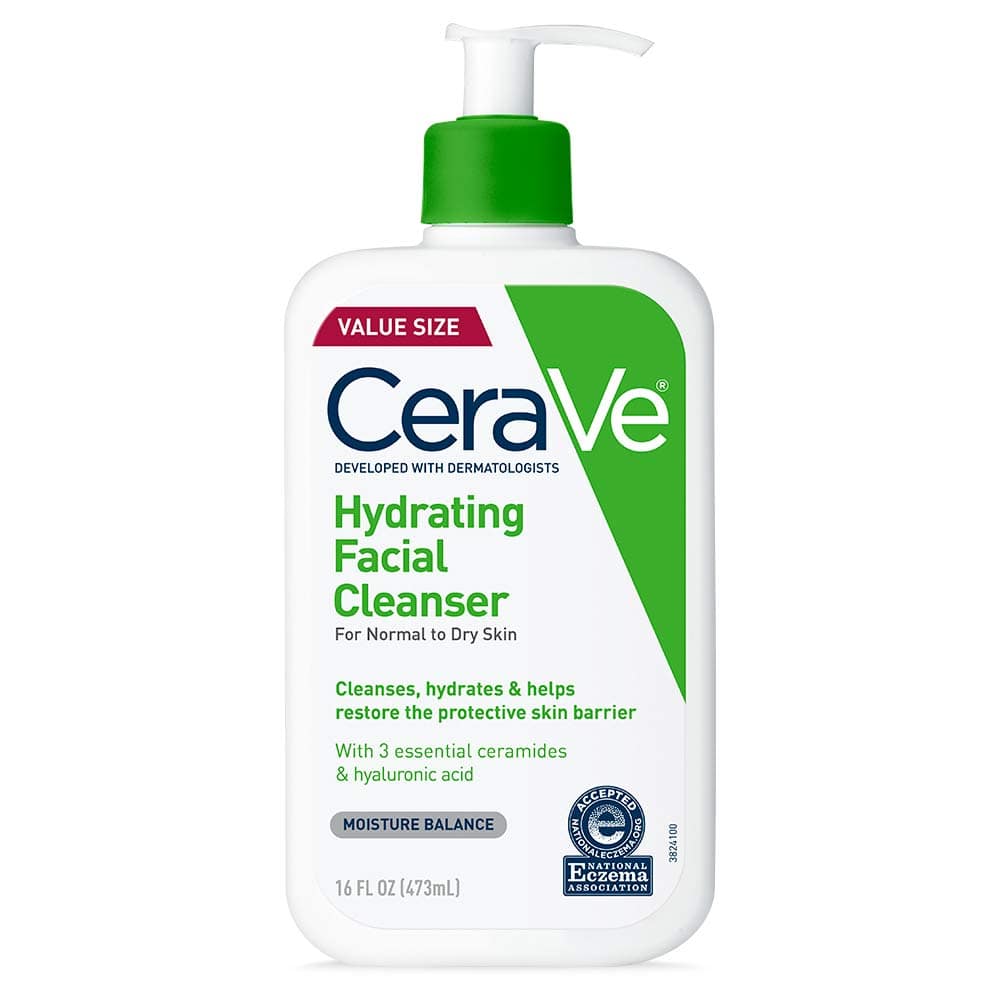 CeraVe Hydrating Facial Cleanser (Fragrance-Free)