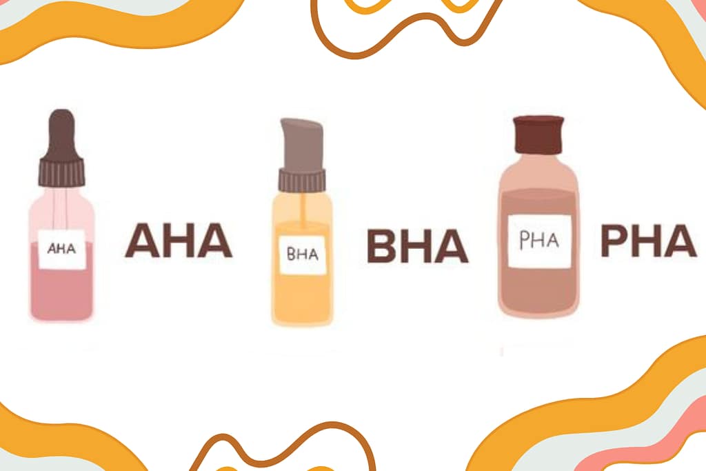 Types of AHAs, BHAs, and PHAs